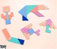 Montessori Tangram Tetris Vormen Puzzel GROOT