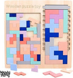 Montessori Tangram Tetris Vormen Puzzel GROOT